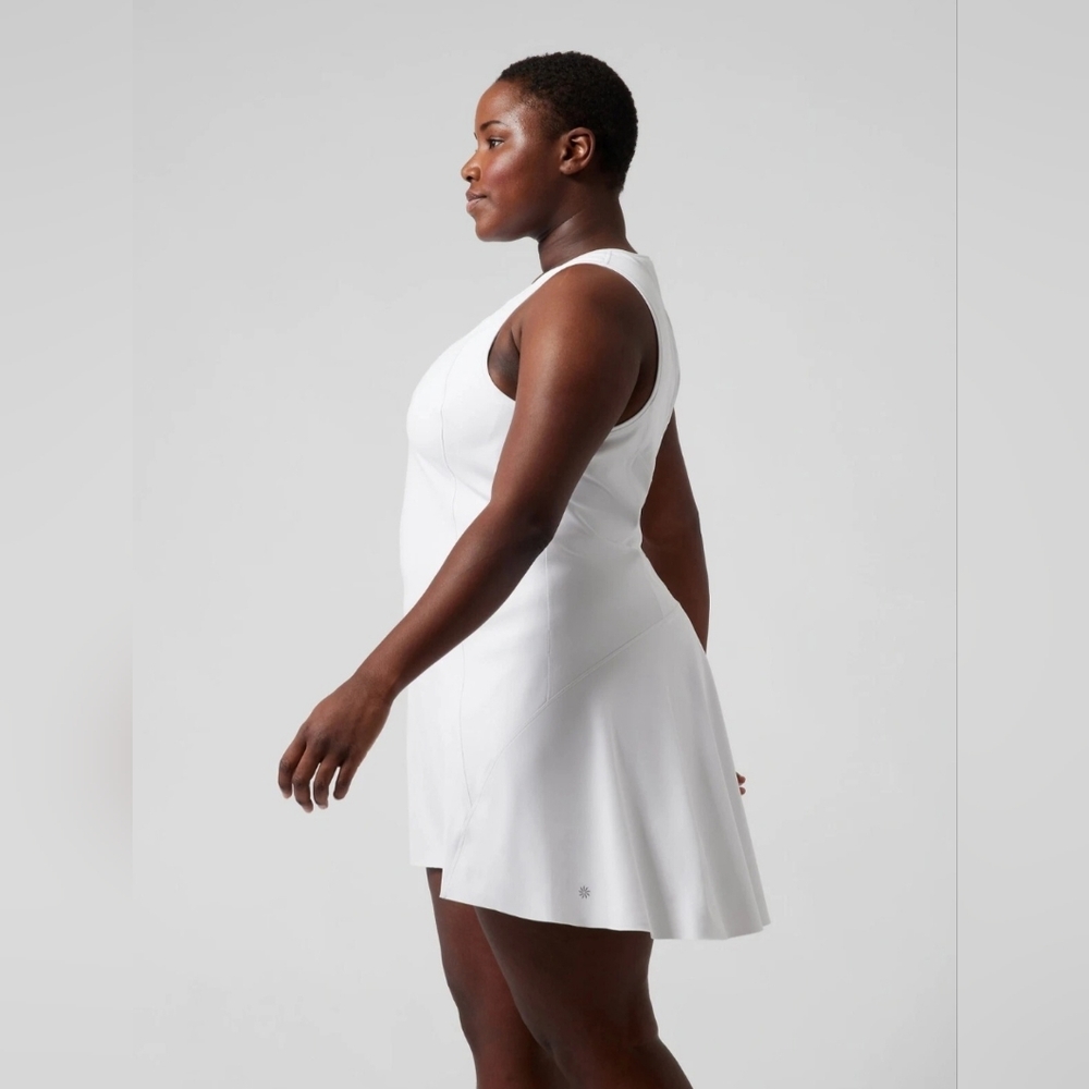 Athleta Plus Size A-Line White Tennis Dress Size 3X, Like New